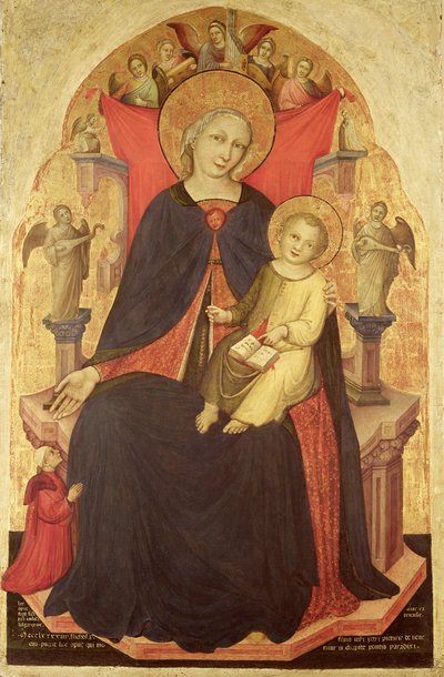 Madonna col Bambino in trono con il donatore Vulciano Belgarzone di Zara, c.1394 da Nicolò di Pietro